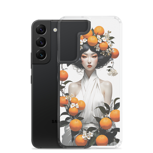 Oriental Lady with Orange Fruits Samsung Case