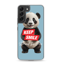 Keep Smile Blue Panda Samsung Case