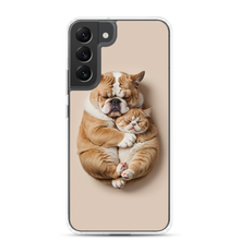 Cute Baby Cat and Dog Sleep Samsung Case