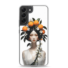 Beauty Lady with Orange Fruits Samsung Case