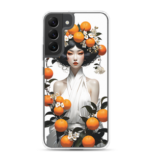 Oriental Lady with Orange Fruits Samsung Case