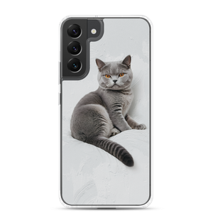 Relaxing British Shorthair Cat Samsung Case