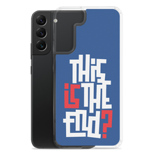 IS/THIS IS THE END? Navy Blue Reverse Samsung Phone Case