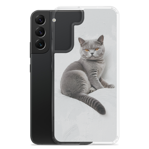 Relaxing British Shorthair Cat Samsung Case