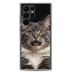 Shocked Cat Face Samsung Case