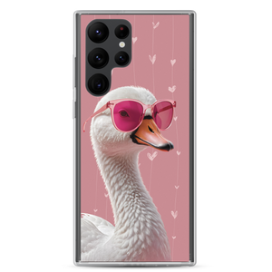 Cute Pink Swan Samsung Case