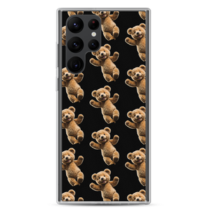 Happy Teddy Bear Pattern Samsung Case