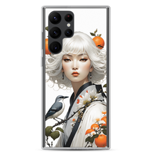 Oriental Lady with Orange and Bird Samsung Case