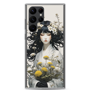 Oriental Lady with Yellow Flowers Samsung Case