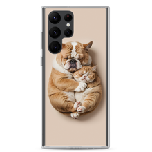 Cute Baby Cat and Dog Sleep Samsung Case