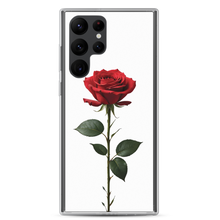 Red Rose on White Samsung Case