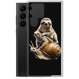 Sloth Riding A Snail Samsung Case