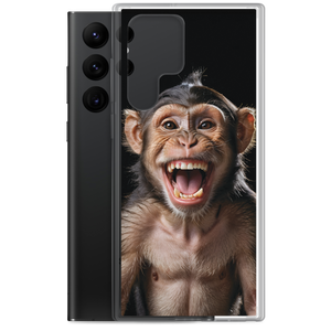 Happy Monkey Black Samsung Case