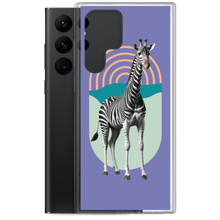 Giraffe Zebra Purple Samsung Case