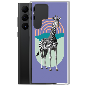 Giraffe Zebra Purple Samsung Case