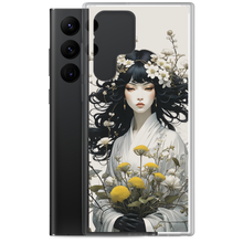 Oriental Lady with Yellow Flowers Samsung Case