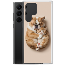 Cute Baby Cat and Dog Sleep Samsung Case