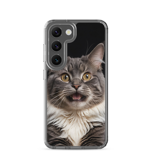 Shocked Cat Face Samsung Case