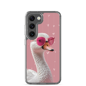 Cute Pink Swan Samsung Case