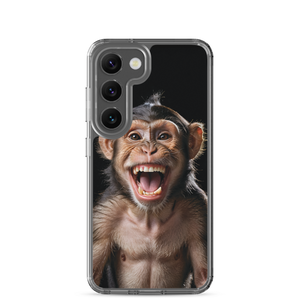 Happy Monkey Black Samsung Case