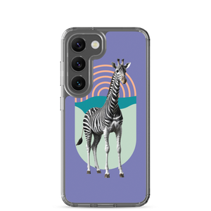 Giraffe Zebra Purple Samsung Case