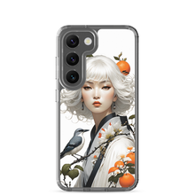 Oriental Lady with Orange and Bird Samsung Case