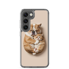 Cute Baby Cat and Dog Sleep Samsung Case