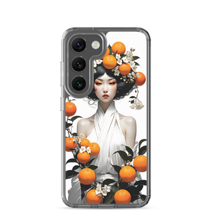 Oriental Lady with Orange Fruits Samsung Case