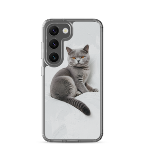 Relaxing British Shorthair Cat Samsung Case