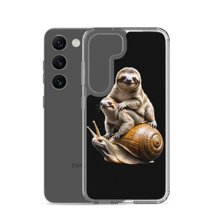 Sloth Riding A Snail Samsung Case