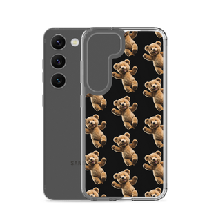 Happy Teddy Bear Pattern Samsung Case