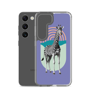 Giraffe Zebra Purple Samsung Case