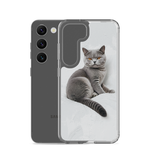 Relaxing British Shorthair Cat Samsung Case