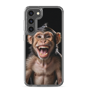 Happy Monkey Black Samsung Case