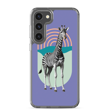 Giraffe Zebra Purple Samsung Case