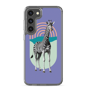 Giraffe Zebra Purple Samsung Case