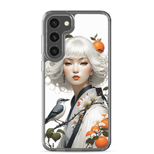 Oriental Lady with Orange and Bird Samsung Case