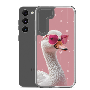 Cute Pink Swan Samsung Case