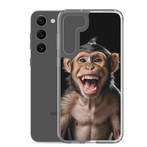 Happy Monkey Black Samsung Case