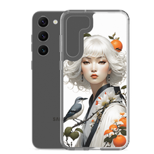 Oriental Lady with Orange and Bird Samsung Case