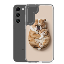 Cute Baby Cat and Dog Sleep Samsung Case