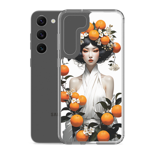 Oriental Lady with Orange Fruits Samsung Case