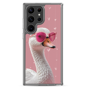 Cute Pink Swan Samsung Case