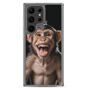 Happy Monkey Black Samsung Case