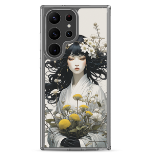 Oriental Lady with Yellow Flowers Samsung Case