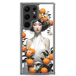 Oriental Lady with Orange Fruits Samsung Case