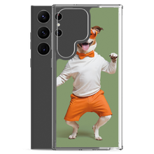 Funny Dancing Dog Green Samsung Case