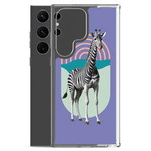 Giraffe Zebra Purple Samsung Case