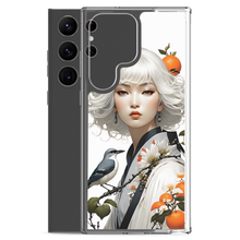 Oriental Lady with Orange and Bird Samsung Case