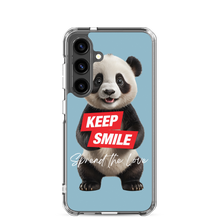 Keep Smile Blue Panda Samsung Case